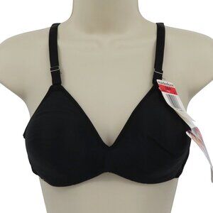 VTG Maidenform 38A Bra All The Time 9689 Solid Black Wireless Padded NEW Tags